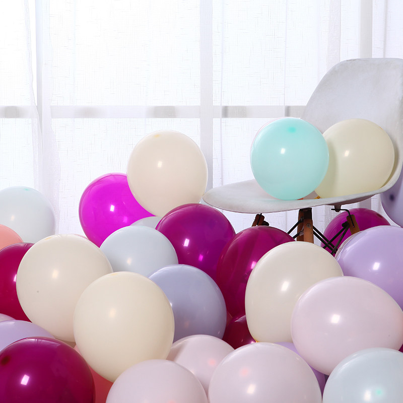 Macaron Balloon Decoration Candy Color Courseware Wedding House Placement Birthday Party Arch Scene Creative Wedding supplies