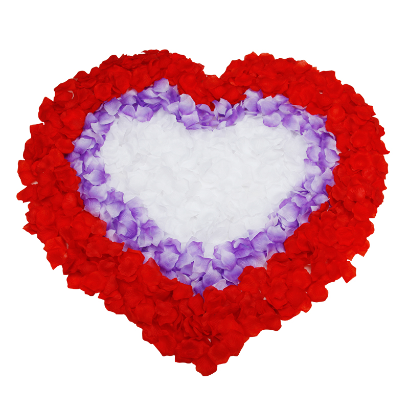 Rose petal arrangement to create romantic simulation fake rose petals wedding gift petals Petal Wedding house Decorations