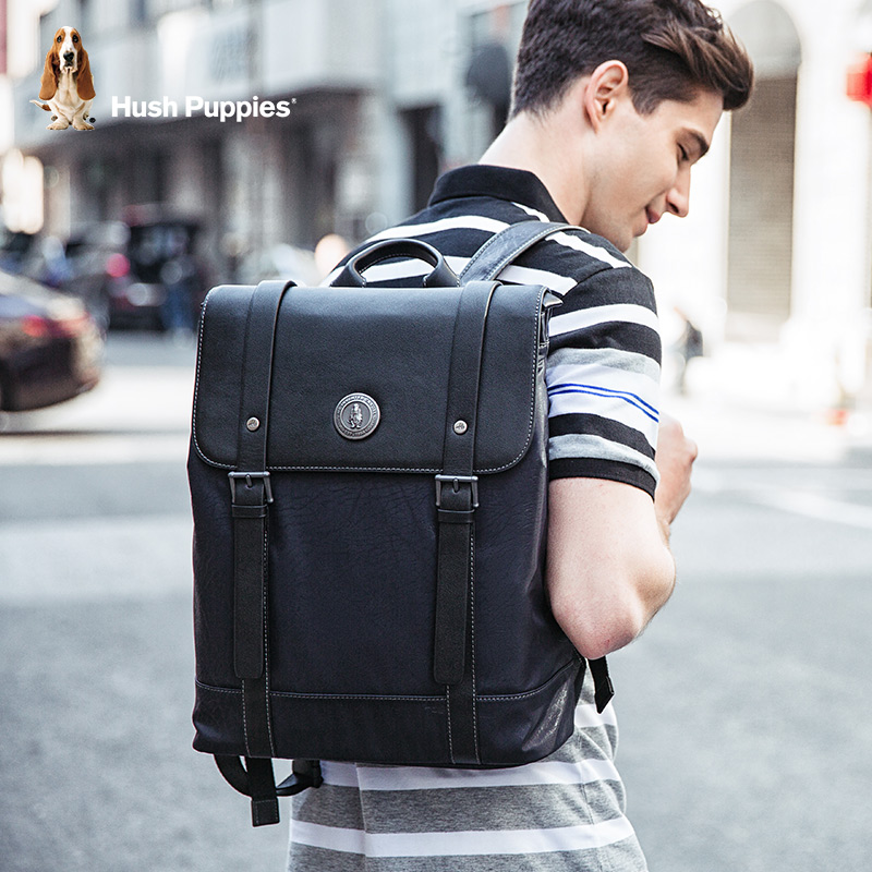 Leisure Walking double shoulder bag Men's computer bag Fashion Inn Wind Large Capacity Travel Bag Tide Students Bag bag