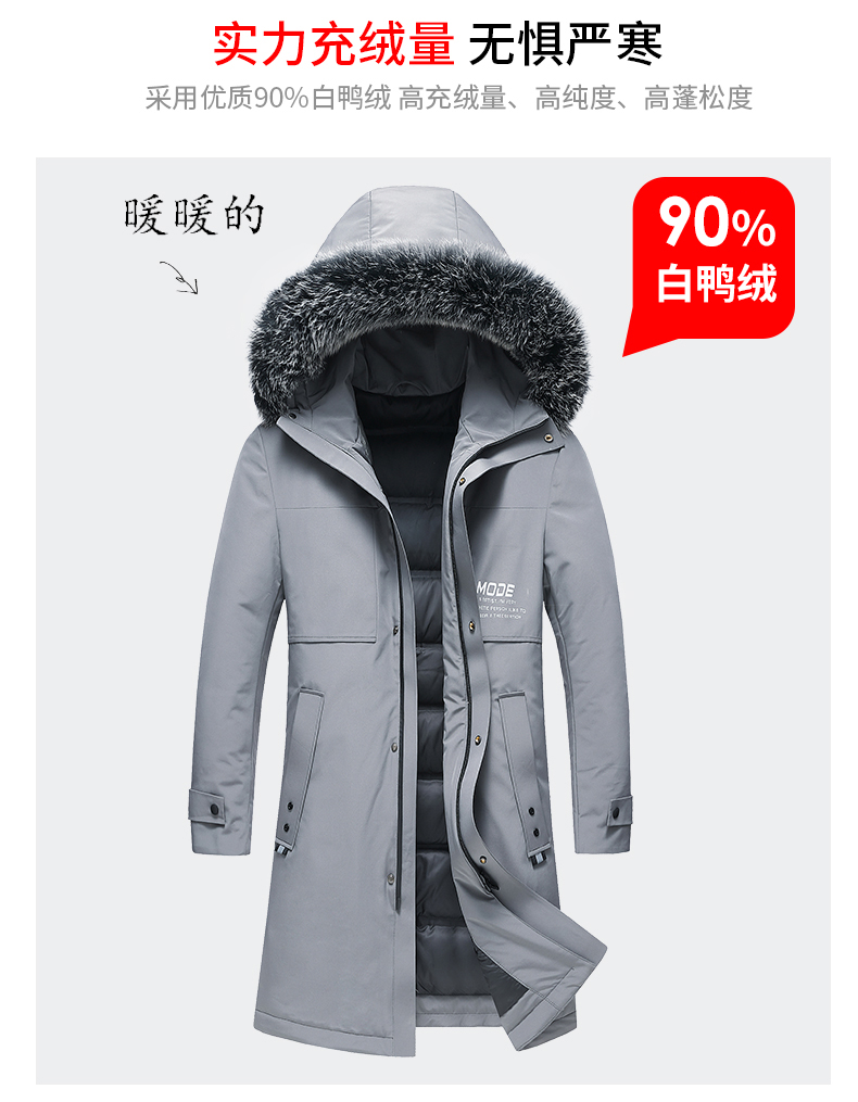 雅鹿 男士加厚狐狸毛领羽绒服 多款可选 图4