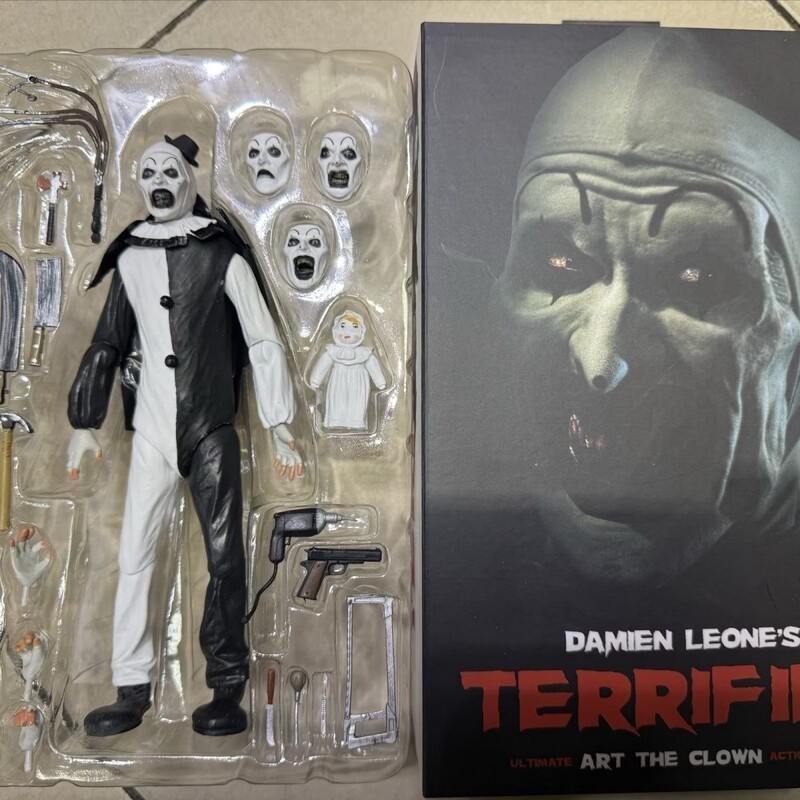 In Stock Neca 45251 Terrifier Art the Clown 7inch Action Figure Model