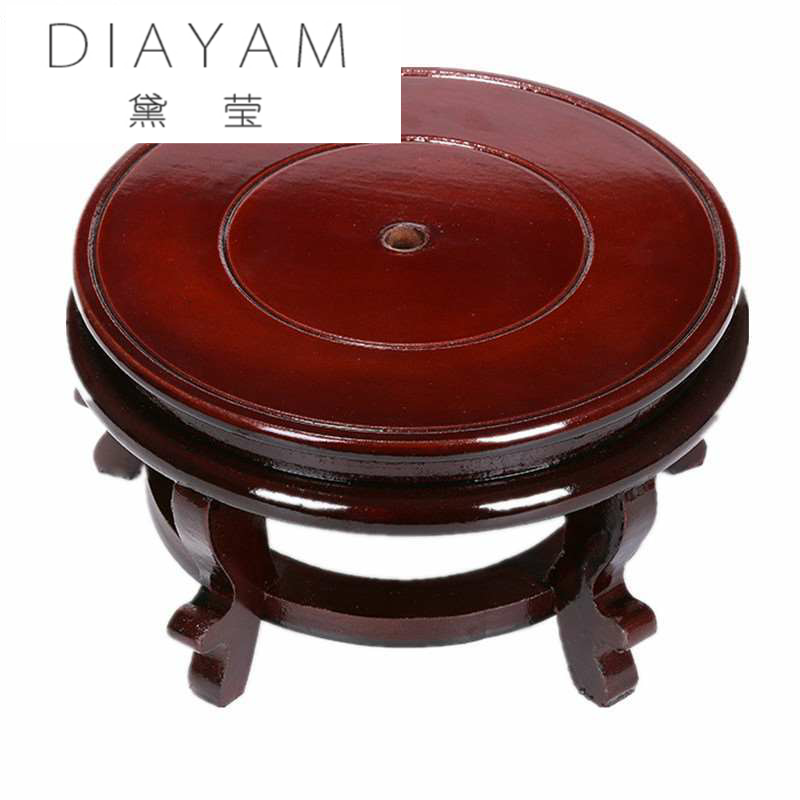 Diane jade - like stone wear it round as high solid wood vases, small pallet high pot bearing furnishing articles tank base