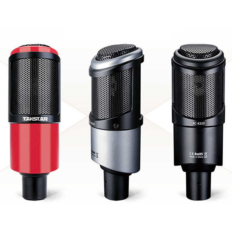 Takstar to win PC-K320 professional capacitive microphone computer Internet K song main broadcasting acoustic card suit