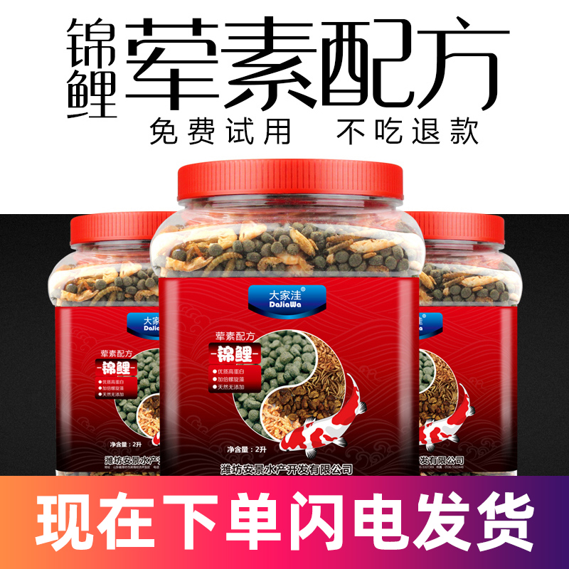 Mixed dried shrimp bread worm Koi fish food color enhancement Ornamental fish goldfish feed Red dragon Southern pole shrimp non-muddy water fish food