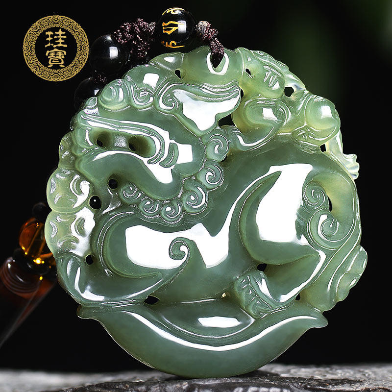 Silicon Treasure and Tamyu Shimizu Pendant Men Jade Jade Jade Pei Pendant Female Jade Jade Pendant with natural jade pendant