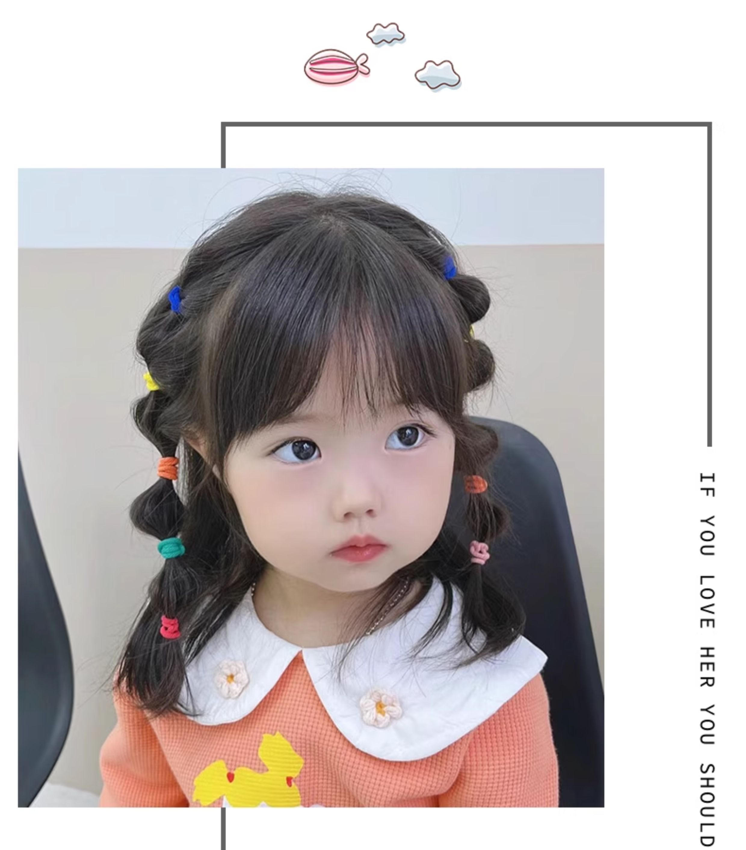 儿童橡皮筋高弹力发圈宝宝耐用发绳弹性好女童扎头不伤发马尾发饰 — 6