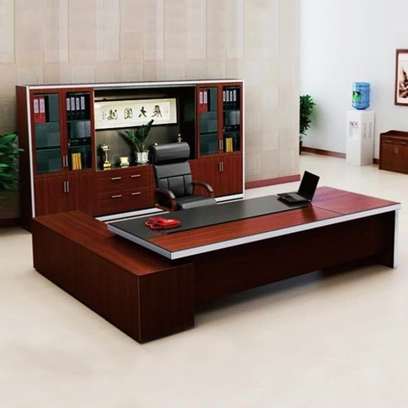 Shanghai Office Furniture Boss Table Desk Simple Fashion Modern Plate Large Class Desk Manager Table