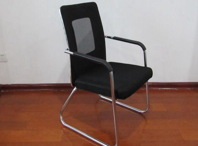Macro Picture Office Furniture Reception Guest Conference Chair Brief Bow-shaped Plated Mesh Conference Room Home Computer Chair