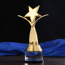 Metal Parallel Bars Star Trophy Crystal Trophy Customized Trophy Championship Trophy Design Customized Individual Trophy