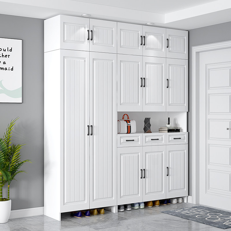 Shoe cabinet home door European modern simple entrance storage foyer cabinet living room locker large capacity balcony cabinet