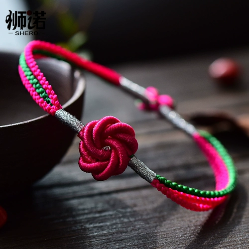 Браслет, плетеный оберег на день рождения ручной работы, этническое ювелирное украшение, этнический стиль, подарок на день рождения