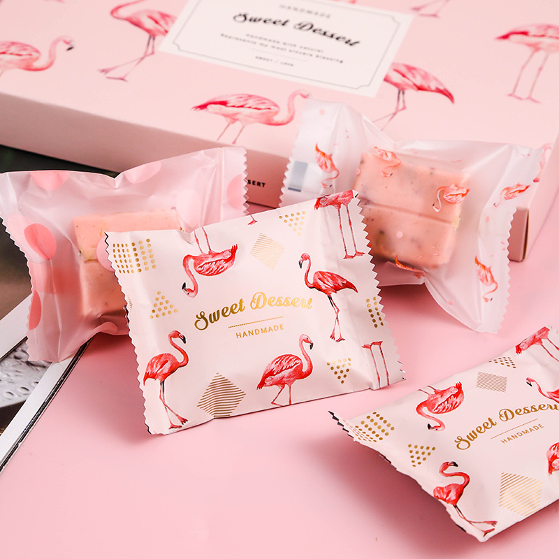 Flarebird Snowflake Ghee Packing Bag Nougat Biscuits Bull Zana Cake Cranberry Parchment Paper Bull Rolling Bag Handmade Machine Seal Bag