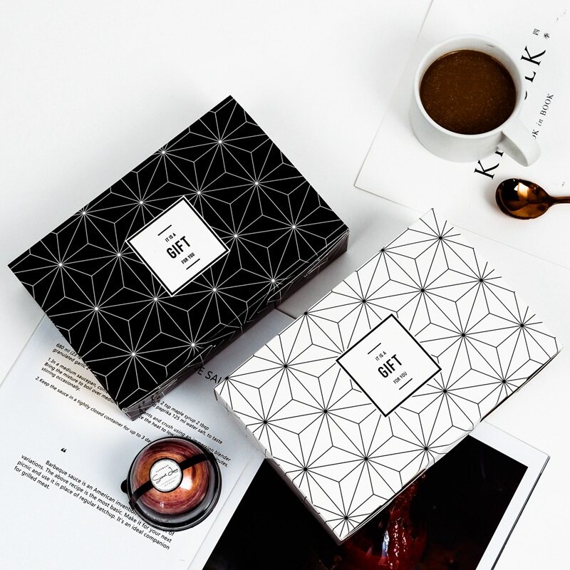 Geometric Egg Yolk Crisp Packaging Box Snowflake Crisp Box Daughter Bag Courtesy Bull Rolling Candy Nougat Cookie Box Carry-on Bag