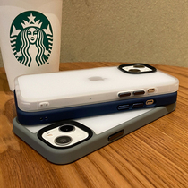 Matte gray Apple 14 mobile phone case 15 new white suitable for iphone13 12promax lens all-inclusive silicone anti-fall 11 new model 15 transparent simple 15prom