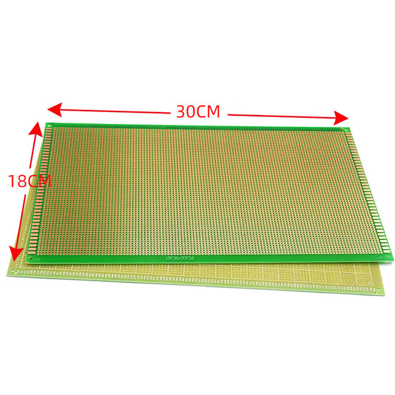 단면 녹색 오일 범용 보드 범용 보드 회로 기판 구멍 보드 빵 PCB 회로 기판 10*15cm 실험 보드