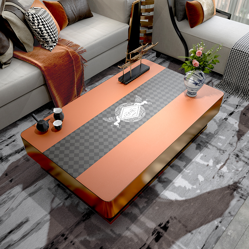 Light luxury leather coffee table mat coffee table mat 2020 new type of cushion waterproof oilproof anti-scalding tablecloth tablecloth tablecloth mat