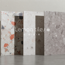 Large particle color terrazzo non-slip floor tiles 600x600 wall tiles living room bathroom balcony kitchen tiles