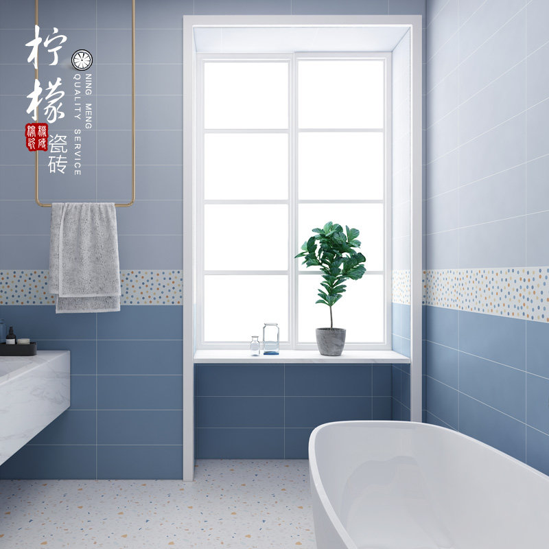 Macaron Tiles Nordic Makeup Room Kitchen Pure Color Wall Brick 200x600 Bathroom Pink Color Glazed Face Brick