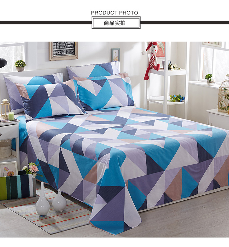 Khăn trải giường 100% cotton vào mùa hè Một mảnh chăn đôi ga nệm 1m8