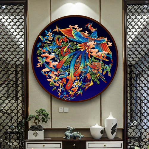 Peacock Diamond Diamond Diamond New Living Room Patch Patch Cross Emprocery 2024 Новые выступающие птицы Poly Phoenix Diamond Embroidery