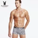 Playboy couple đồ lót nam boyshort cotton thoáng khí quần lót nữ gợi cảm thời trang in ấn cá tính