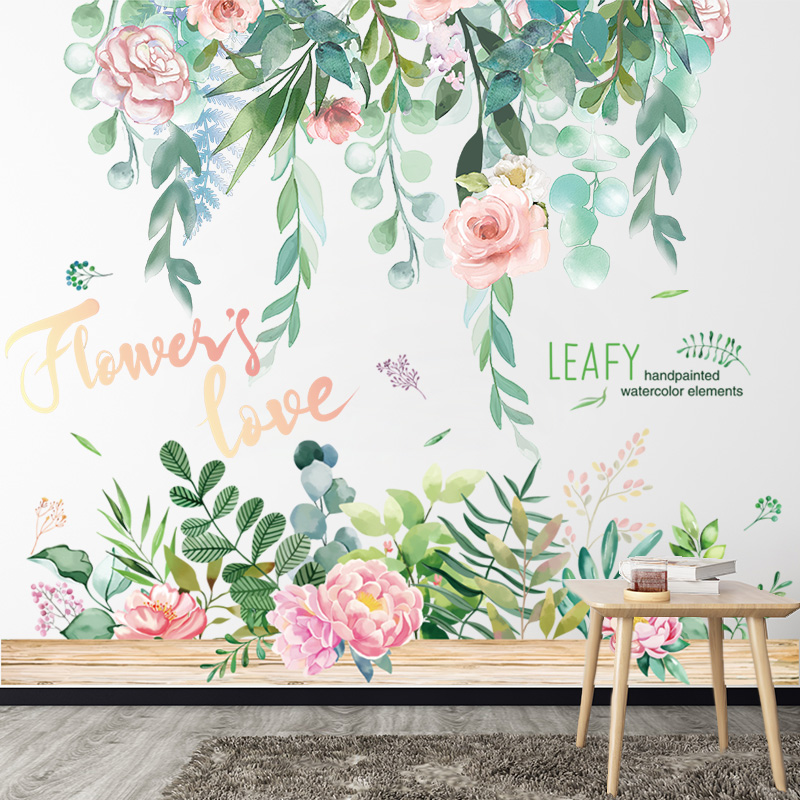 Living Room Wall Sticker Wallpaper Self-Adhesive Wall Bedroom Room Bedside Wallpaper Decoration Cozy Applid 3D Stereo