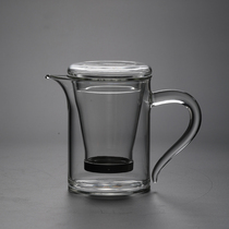  Heat-resistant glass teapot for making black tea and making tea Household thickened transparent small single pot tea water separation with filtration
