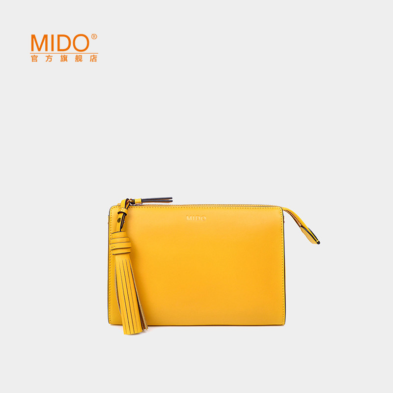 MIDO package 2021 new 100 hitch fashion foreign wave buffalo leather genuine leather single shoulder handbag with bag lady brief