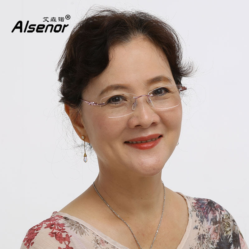 Eisenneau No box Progressive Multifocal Intelligent Zoom Old Flower Mirror Woman Near and near Fashion Comfort Imported Lenses-Taobao