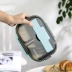 Hộp cơm trưa văn phòng bằng thép không gỉ 304 cho bữa ăn trưa dành cho học sinh tiểu học và trung học được chia thành nhiều ngăn với hộp ăn trưa cầm tay được phân vùng cho 1 người - Hộp cơm điện sưởi ấm