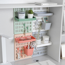 Hole-Free Dongle Board Shelve Shelve Wall-mounted Toilet Bathroom Hung Clothes Hook Wall Door Rear Hook Containing Wall Book House