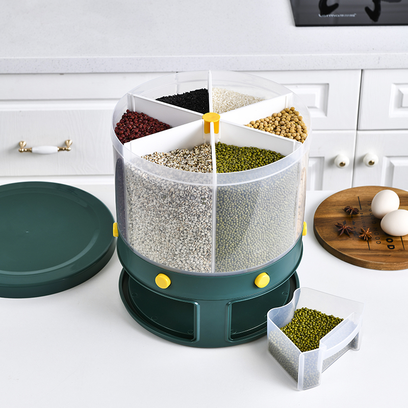 Sub-lattice rice barrel anti-bug moisture seal for home 20 catty storage rice Tank Clothing 5 Gu Cereals Storage Tank Swivel Containing Tank