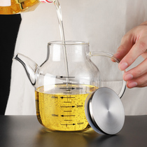 Household glass oil pot does not leak oil oil tank soy sauce bottle pour oil small kitchen leak-proof large capacity vinegar pot seasoning bottle