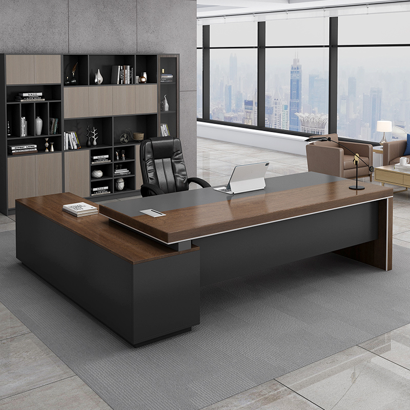 Office Desk Boss Desk Simple Modern Executive Desk Office Desk and Chair Combination Light Luxury High-End Ceo Manager Desk Office Desk Boss Desk Simple Modern Executive Desk Office Desk and Chair Combination Light Luxury High-End Ceo Manager Desk