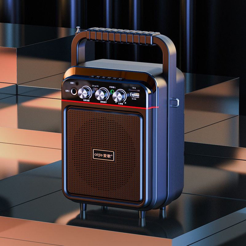 Ige Bluetooth Speaker Loud Outdoor Square Dance Audio Home Super Heavy Subwoofer Portable WeChat Receipt Player Mini Wireless Compact Effect 3d Surround High Power Car