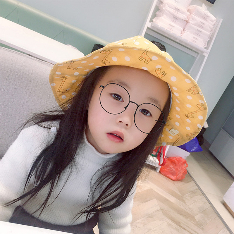 Children's hat fisherman hat male and female spring summer baby disc cap outdoor out of the sun sunscreen sunscreen cap tightness