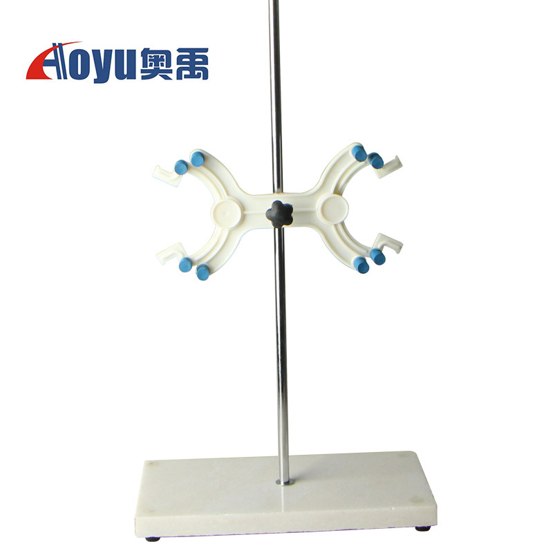Laboratory titration table Marble base Standard size titration tube rack Full set of plastic iron two-way butterfly clip chemical experimental equipment