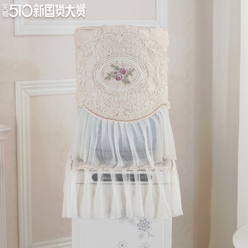 Simple water dispenser cover two-piece set European-style household water dispenser cover dust cover lace fabric water dispenser bucket cover