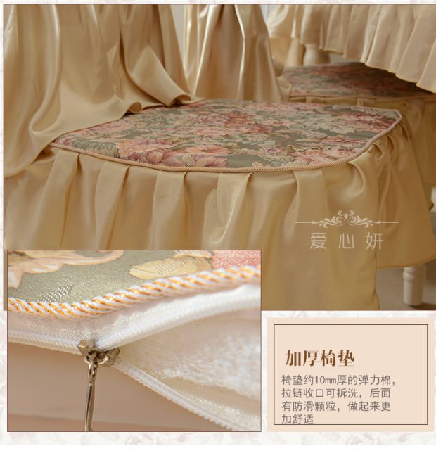 Tình yêu lecloth khăn trải bàn vải sân vườn khăn trải bàn ghế đệm ghế ăn bọc ren khăn trải bàn ghế đệm bàn cà phê khăn trải bàn đặt khăn ăn khách sạn