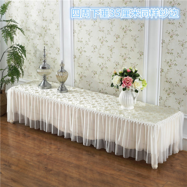 Coffee table tablecloth tablecloth living room cover towel fabric custom rectangular lace table mat coffee table TV cabinet dust cover