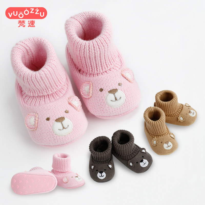 Baby Shoes High Cylinder Protective Foot Jacket Spring Autumn Newborn Baby 0-3-6 Months Out Of Shoes Socks Softsole Shoes School Walk