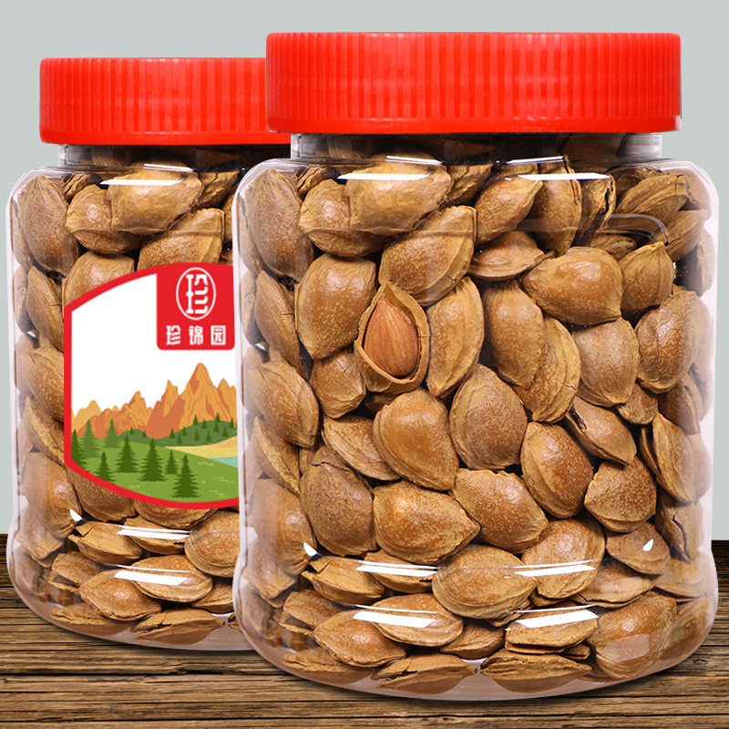 Thin Shell Sweet Almond Canned Opening South Almond Milk Scent Raw Taste Cooked Chengde Small Apricot Shell Nut Snack Fried Stock Tea Dot