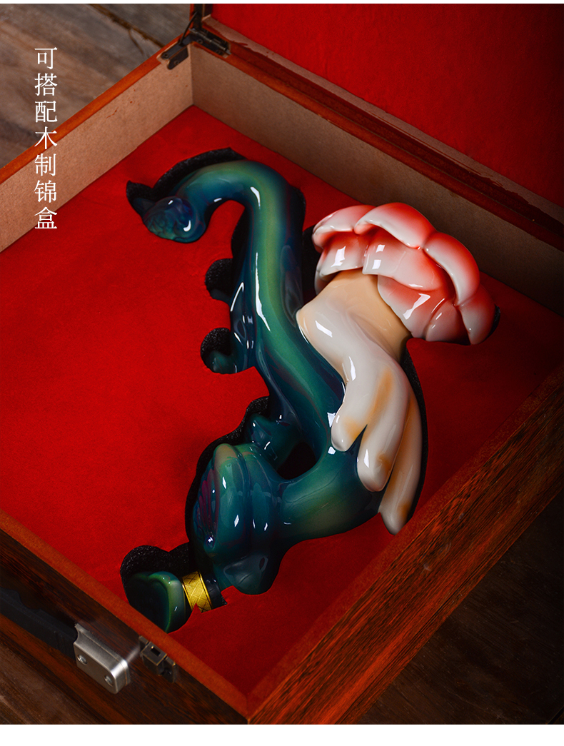 An empty bottle of jingdezhen ceramics with gift box wine home 2 jins of bergamot ruyi liquor pot seal terms bottle