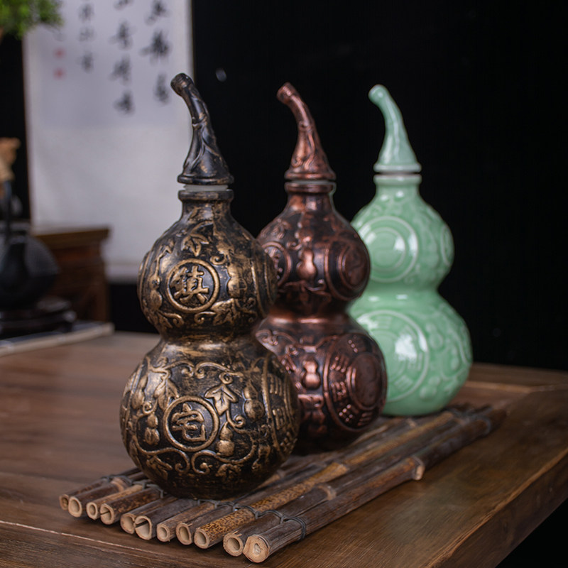 Jingdezhen Ceramic Wine Bottle 1 Jin of 3 catties 5 Costume Imitation Ancient Empties Wine Bottle Decoration Creative Wine Furniture Household Seal White Wine Pot
