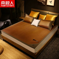 Nam Cực lụa băng mat 1.8m máy lạnh giường Ruanxi phụ mặt ba mảnh ghế mây băng 1,5 mét gấp dày - Thảm mùa hè chiếu cao su non
