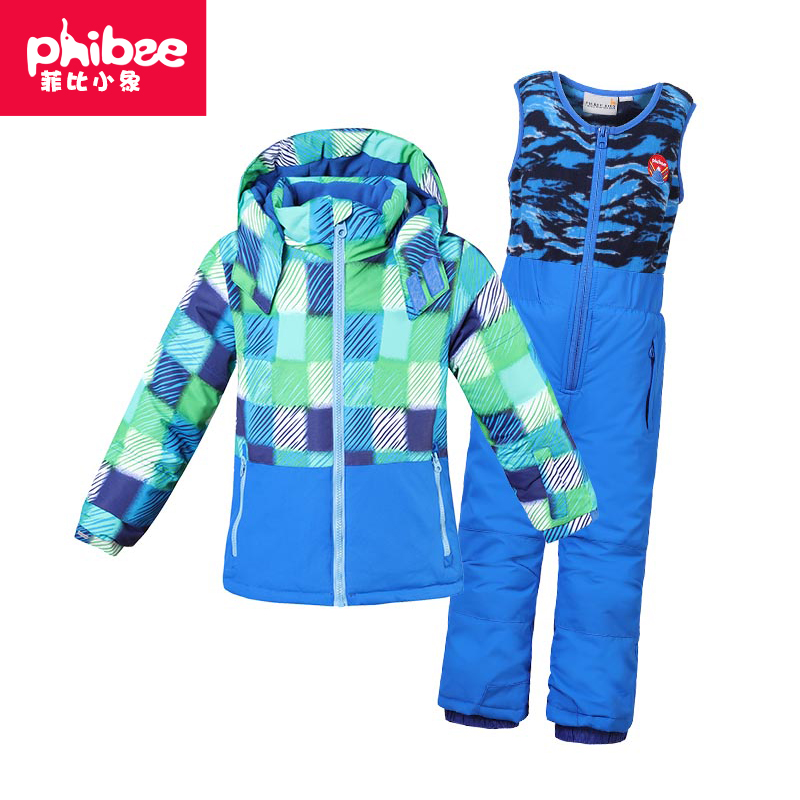 New phibee Phoebe baby elephant children's ski suit set men and women children's outdoor stormtrooper pants