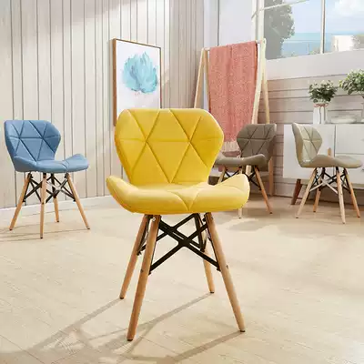 ins Wind chair creative modern minimalist makeup stool back chair Nordic dining chair home table EMS chair