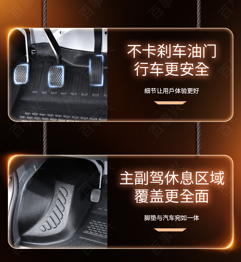 Suitable for Changan Kuayue Xingta S5 Full-Coverage Floor Mats, Specialized for New Energy Single-Row Trucks, Tpe Front Row Floor Mats*