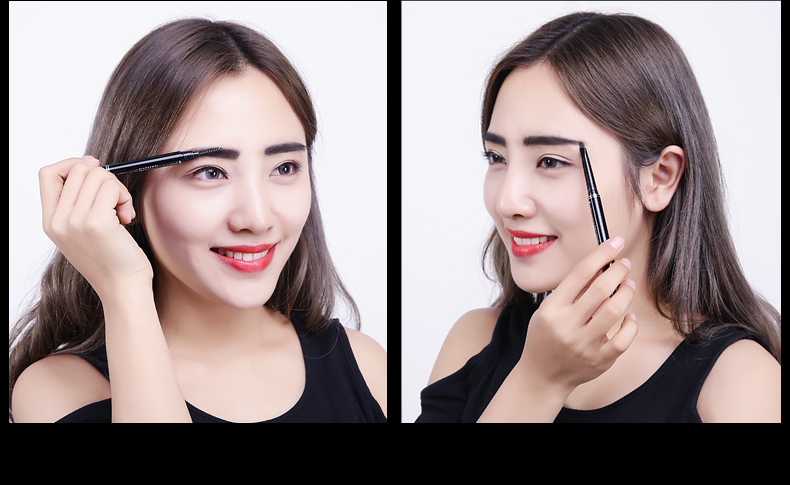 3 gậy đôi đầu sương mù lông mày bút chì chống thấm nước và mồ hôi tự nhiên kéo dài không đánh dấu người mới bắt đầu chải lông mày bột phấn từ lông mày - Bút chì lông mày / Bột / Stick innisfree chì kẻ mày