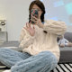 Coral Fleece Pajamas for Women Autumn and Winter Thickened and Velvet 2023 New Cartoon Cute Flannel Home Clothes Set